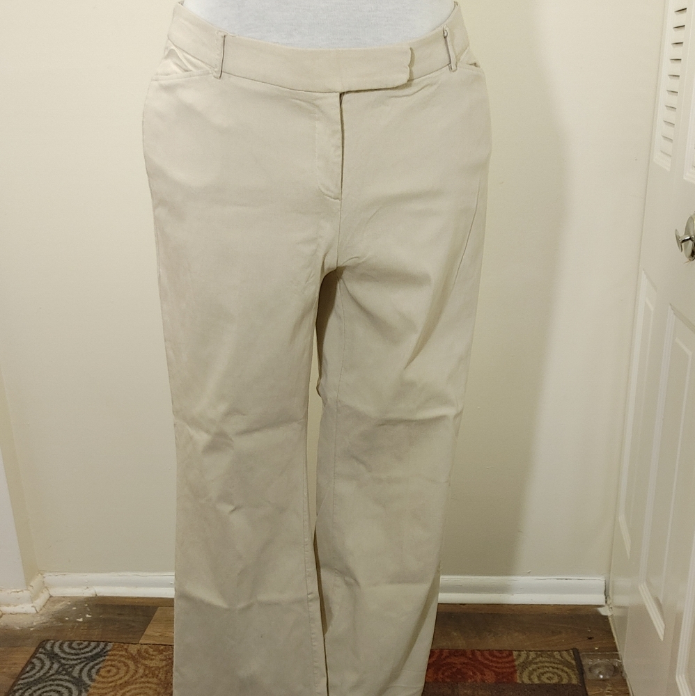 Plus Size Women's Khaki/Beige Trousers